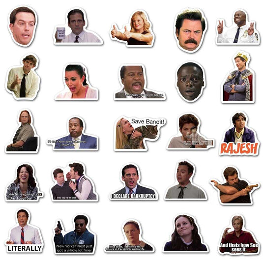 Friends TV Series Waterproof Stickers - Office Theme-GraffitiWallArt