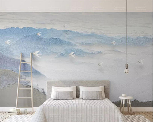 Frozen Coastline Wallpaper Mural - Stunning Wall Decor-GraffitiWallArt