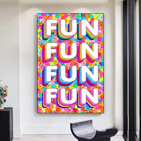 Fun Colourful Canvas Wall Art-GraffitiWallArt