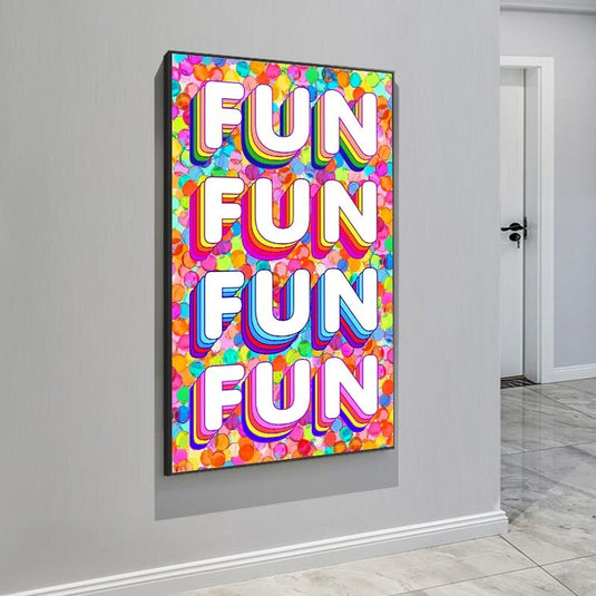 Fun Colourful Canvas Wall Art-GraffitiWallArt