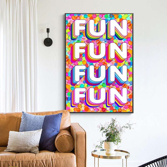 Fun Colourful Canvas Wall Art-GraffitiWallArt