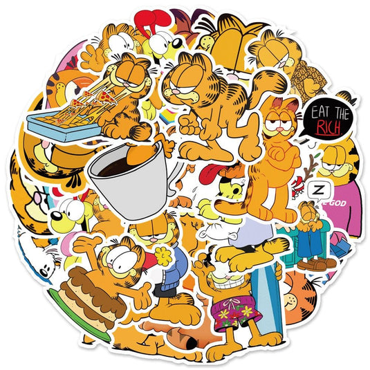 Garfield Sticker Pack - Famous and Waterproof Bundle Stickers-GraffitiWallArt