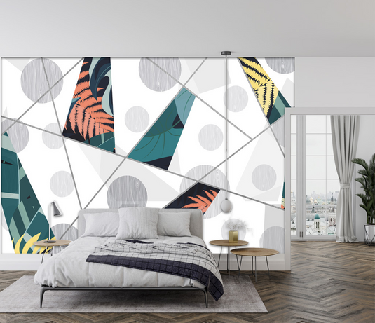 Geometric Circle Wallpaper Murals – Transform Your Space-GraffitiWallArt