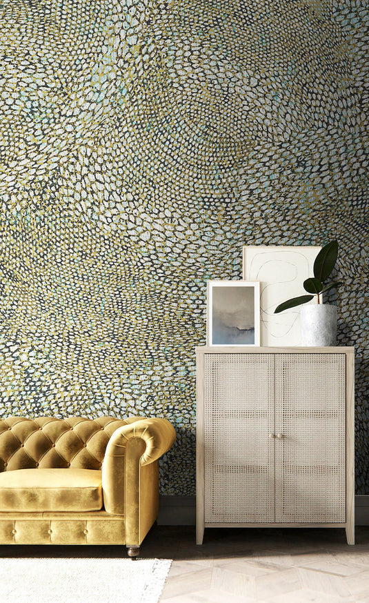 Geometric Pebbles Wallpaper Mural-GraffitiWallArt