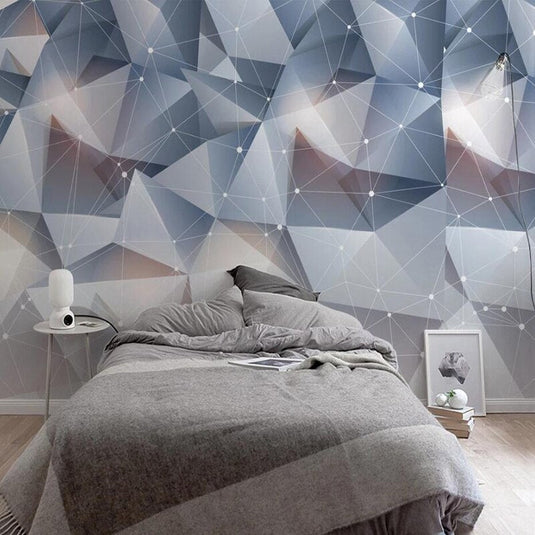 Geometric Shapes Wallpaper for Home Wall Decor-GraffitiWallArt