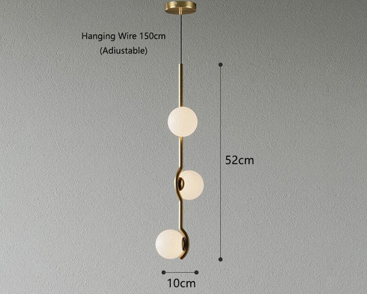 Glass Ball Hanging Light: Stylish Lighting Solution-GraffitiWallArt