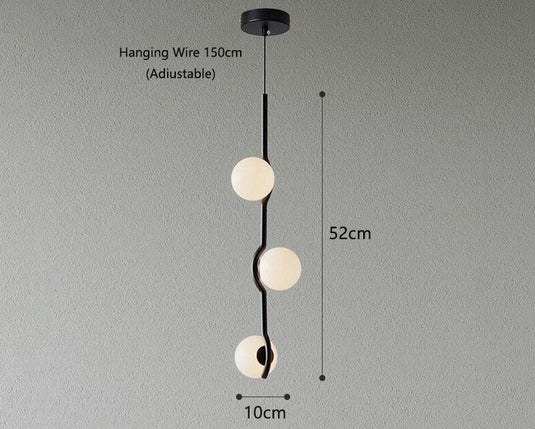 Glass Ball Hanging Light: Stylish Lighting Solution-GraffitiWallArt