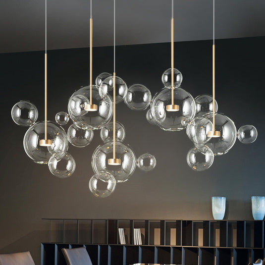 Glass Ball Pendant Lights: Exquisite Illumination Options-GraffitiWallArt