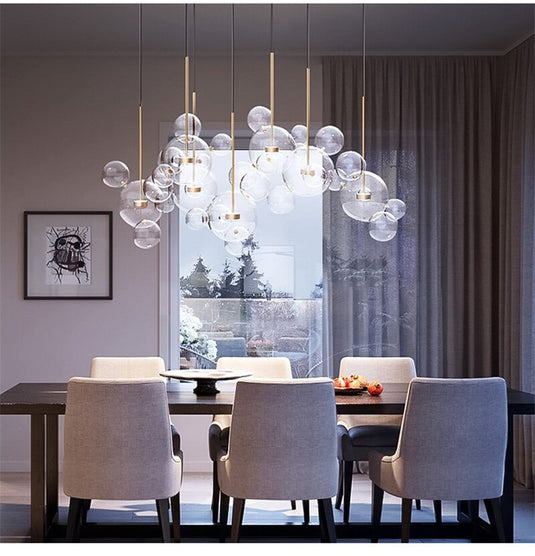 Glass Ball Pendant Lights: Exquisite Illumination Options-GraffitiWallArt