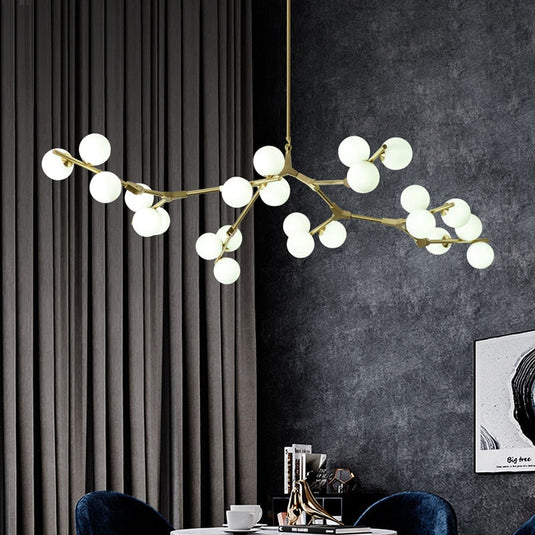 Glass Balls Chandelier - Handcrafted Beauty and Elegance-GraffitiWallArt