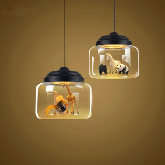 Glass Lamp Cafe Kindergarten Study Kids Room Lights-GraffitiWallArt