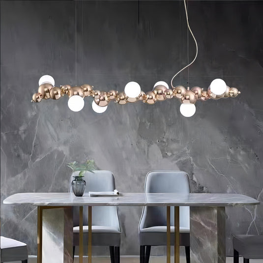 Globes Lustre Chandelier: Elegant and Radiant Lighting-GraffitiWallArt