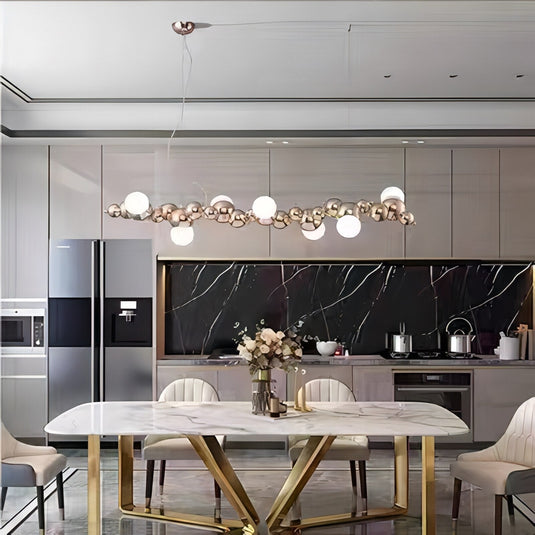 Globes Lustre Chandelier: Elegant and Radiant Lighting-GraffitiWallArt