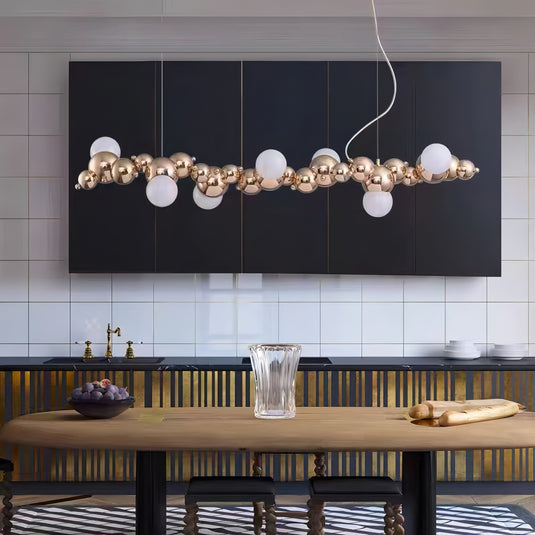 Globes Lustre Chandelier: Elegant and Radiant Lighting-GraffitiWallArt