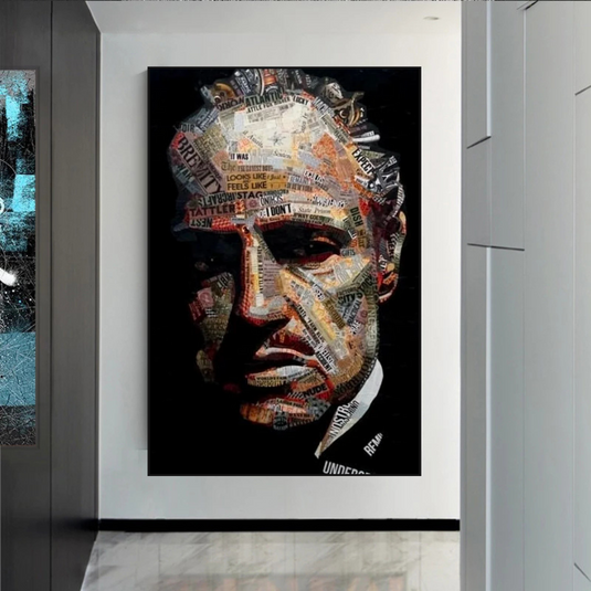 Godfather Canvas Art Poster | Godfather Abstract Canvas Poster-GraffitiWallArt