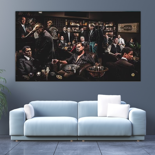 Godfather Scarface Character Wall Art: Movie Enthusiasts-GraffitiWallArt