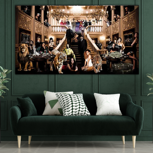 Godfather Scarface Legends Wall Art: Indulge in Crime Art-GraffitiWallArt