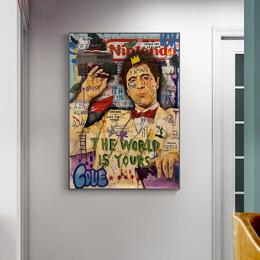 Godfather Smokes Canvas Print for Modern Pop Art Home Decor-GraffitiWallArt