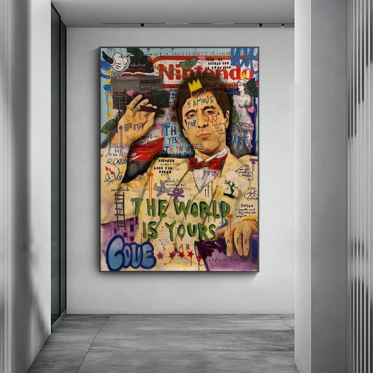 Godfather Smokes Canvas Print for Modern Pop Art Home Decor-GraffitiWallArt