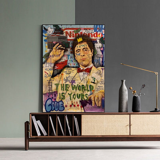 Godfather Smokes Canvas Print for Modern Pop Art Home Decor-GraffitiWallArt