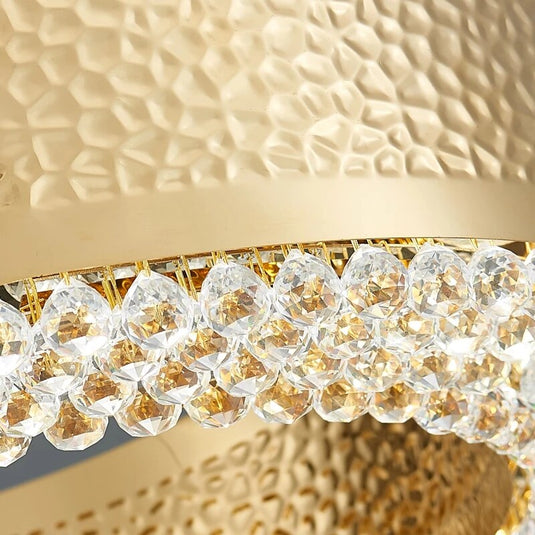 Gold Crystal Chandelier-GraffitiWallArt