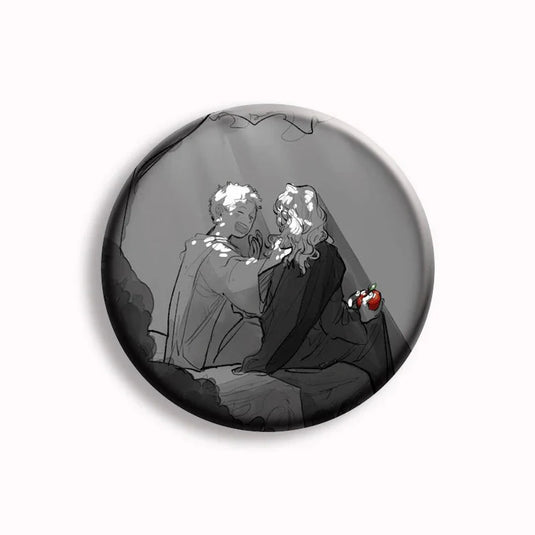 Good Omens Pin Badges-GraffitiWallArt