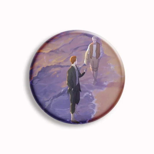 Good Omens Pin Badges-GraffitiWallArt