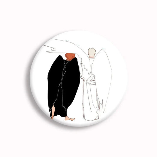 Good Omens Pin Badges-GraffitiWallArt