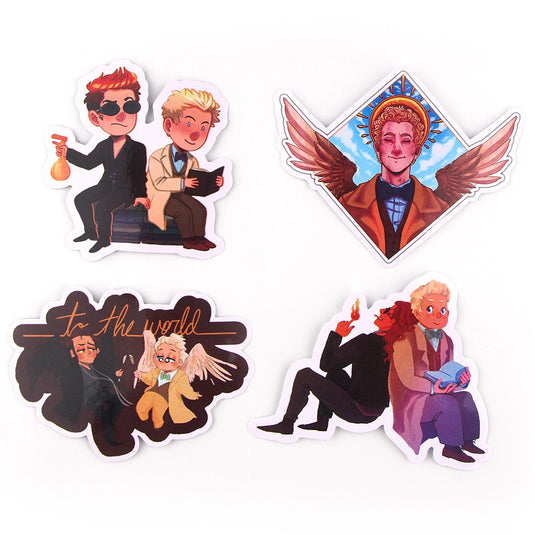 Good Omens Stickers – Unique Designs for Fans-GraffitiWallArt