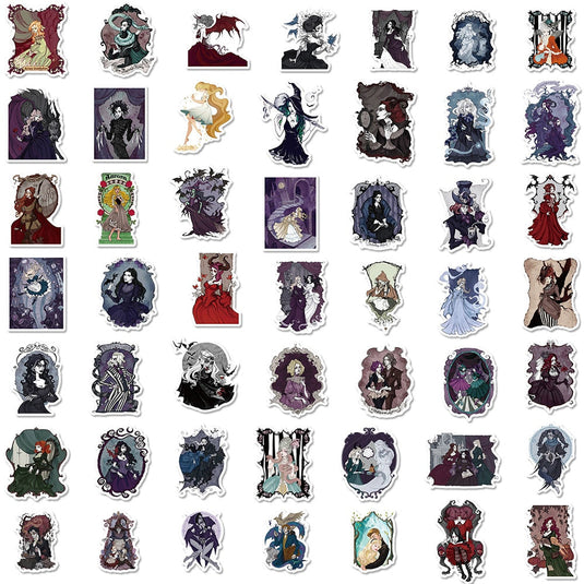 Gothic Anime Princess Stickers Bundle - Famous Pack Waterproof-GraffitiWallArt