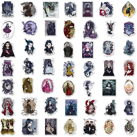 Gothic Anime Princess Stickers Bundle - Famous Pack Waterproof-GraffitiWallArt