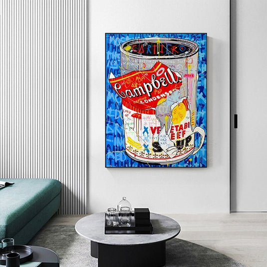 Graffiti Pop Art Canvas Panting for Room Tomato Soup Poster Wall Art Painting Abstract Picture Modern Living Room Home Decor-GraffitiWallArt