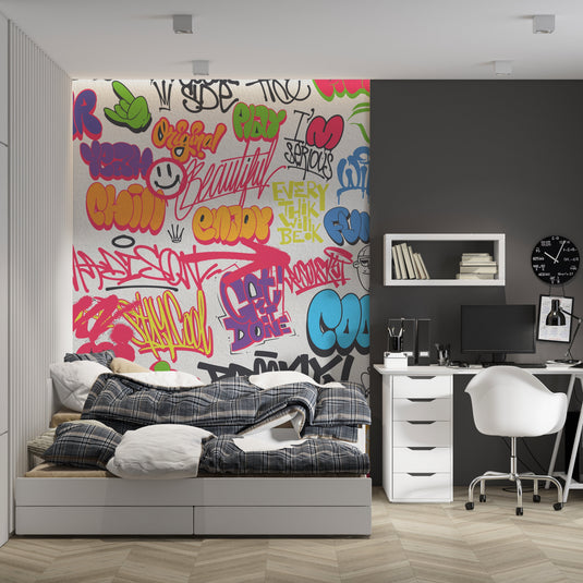 Graffiti Wallpaper Mural: Vibrant and Unique Designs-GraffitiWallArt