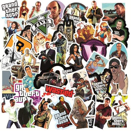 Grand Theft Auto GTA Stickers: Official Game Merchandise-GraffitiWallArt