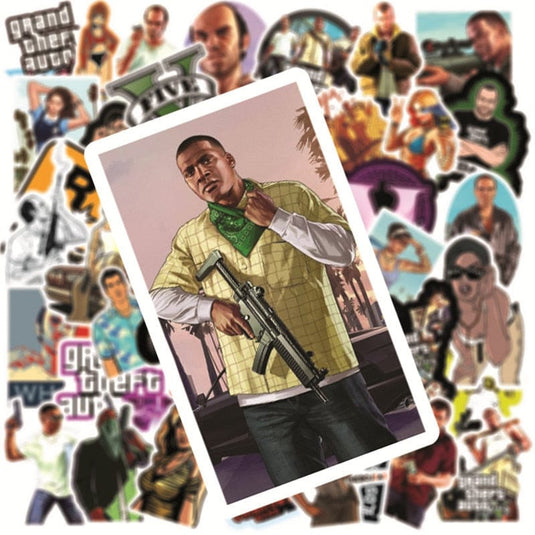 Grand Theft Auto GTA Stickers: Official Game Merchandise-GraffitiWallArt