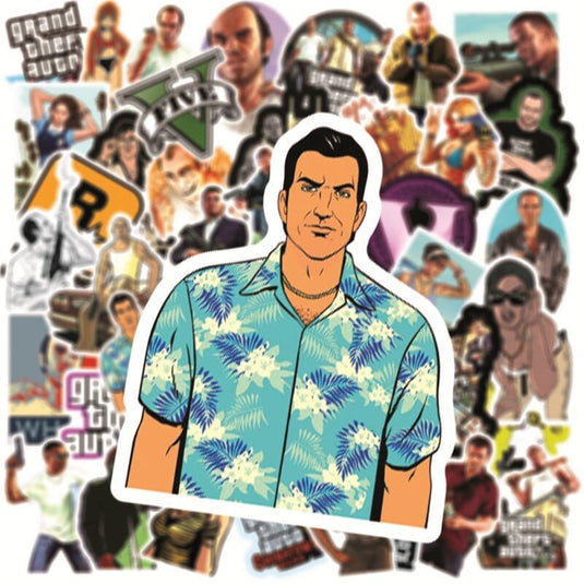 Grand Theft Auto GTA Stickers: Official Game Merchandise-GraffitiWallArt