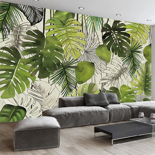 Green Society Wallpaper - Transform Your Space-GraffitiWallArt