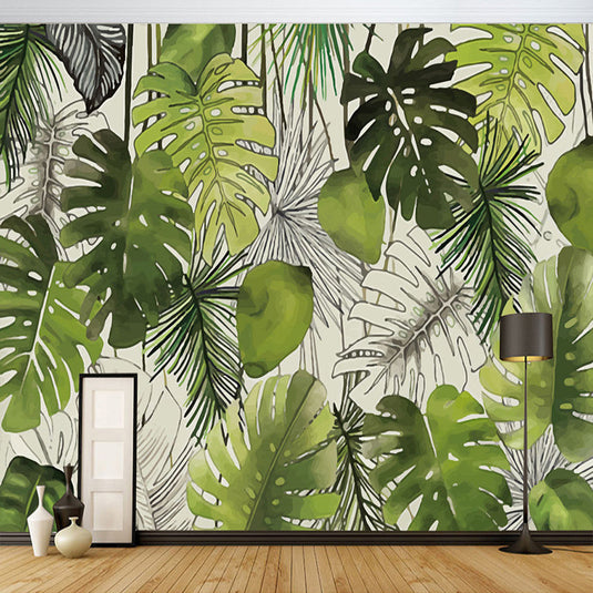 Green Society Wallpaper - Transform Your Space-GraffitiWallArt