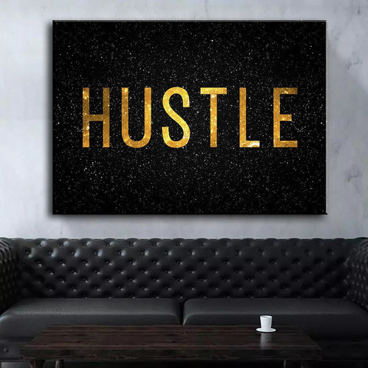 Grind Hustle Success Motivational Posters Canvas Wall Art-GraffitiWallArt