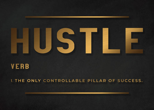 Grind Hustle Success Motivational Posters Canvas Wall Art-GraffitiWallArt