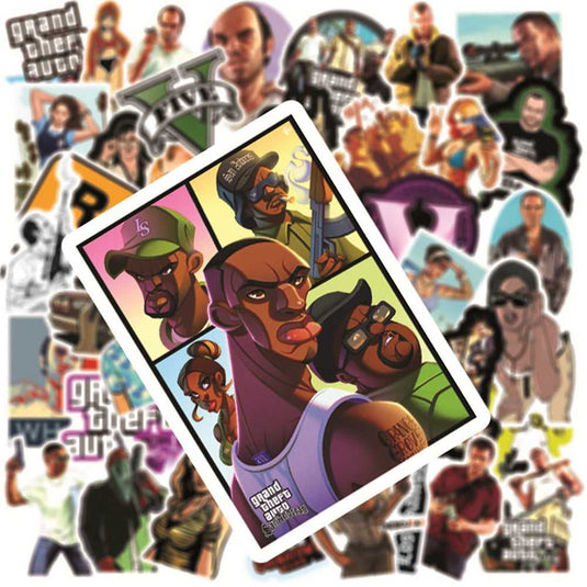 GTA Stickers Pack - Famous Waterproof Bundle-GraffitiWallArt