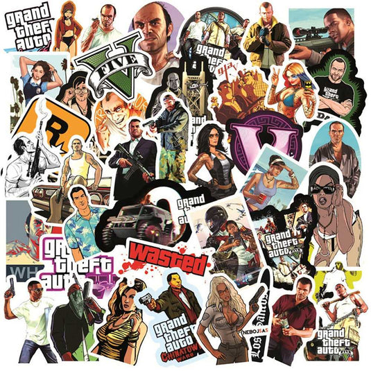 GTA Stickers Pack - Famous Waterproof Bundle-GraffitiWallArt