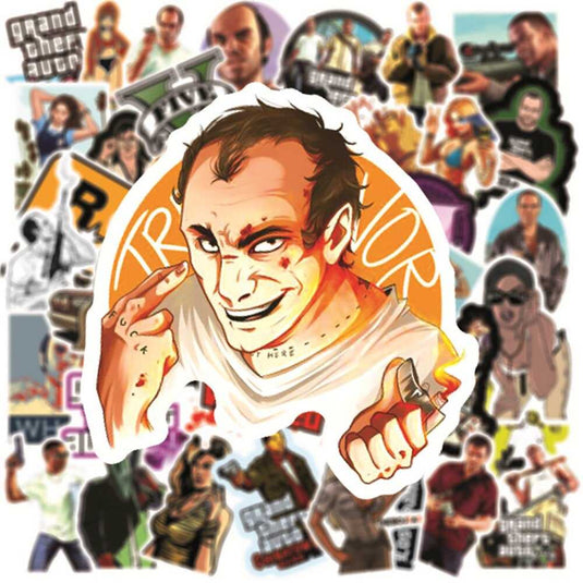 GTA Stickers Pack - Famous Waterproof Bundle-GraffitiWallArt