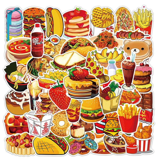 Hamburger Fries Stickers Pack - Famous Bundle Stickers-GraffitiWallArt