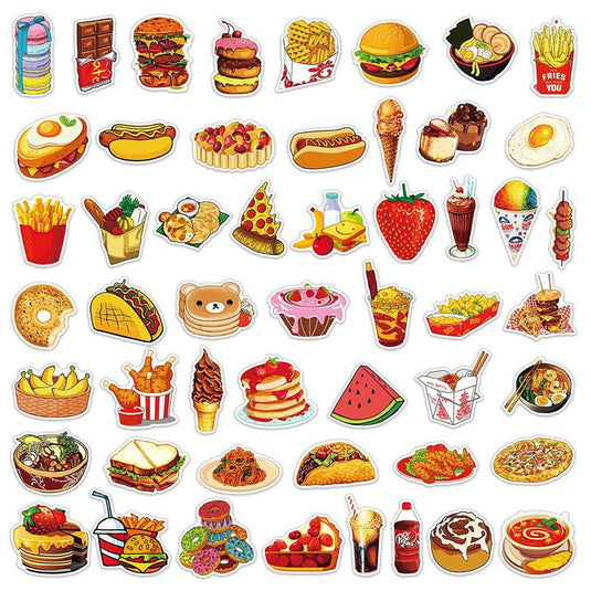 Hamburger Fries Stickers Pack - Famous Bundle Stickers-GraffitiWallArt