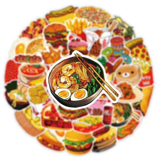 Hamburger Fries Stickers Pack - Famous Bundle Stickers-GraffitiWallArt