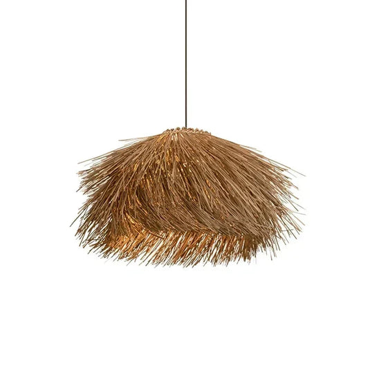 Hand Woven Rattan LED Pendant Lighting-GraffitiWallArt