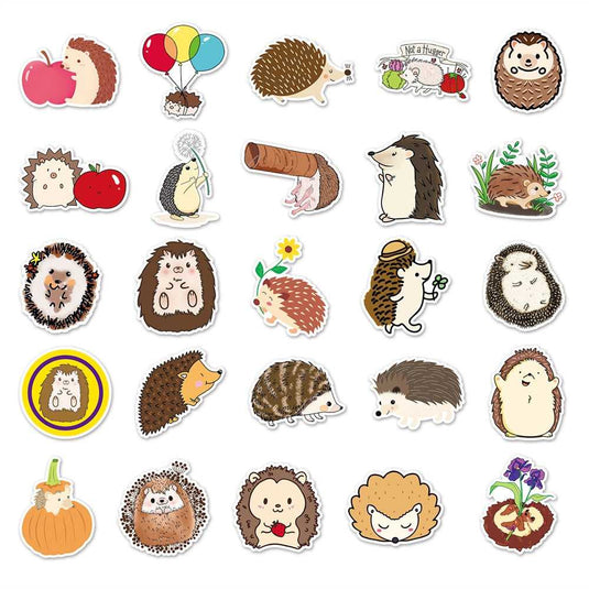 Hedgehog Stickers Pack - Famous Waterproof Bundle Stickers-GraffitiWallArt