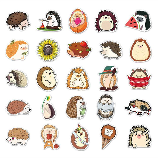 Hedgehog Stickers Pack - Famous Waterproof Bundle Stickers-GraffitiWallArt