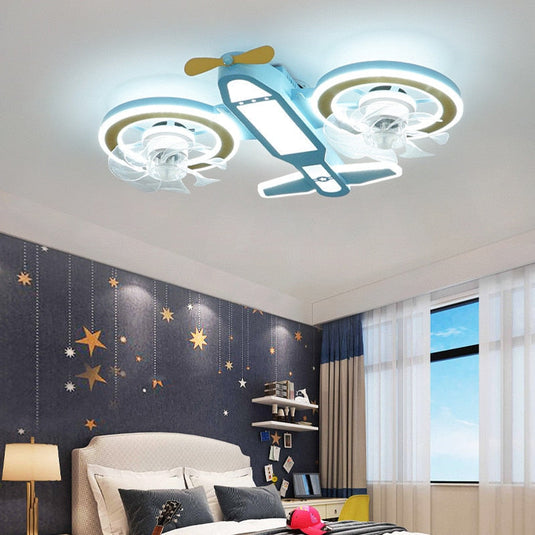 Helicopter Plane Chandelier Light - Unique Aviation Design-GraffitiWallArt